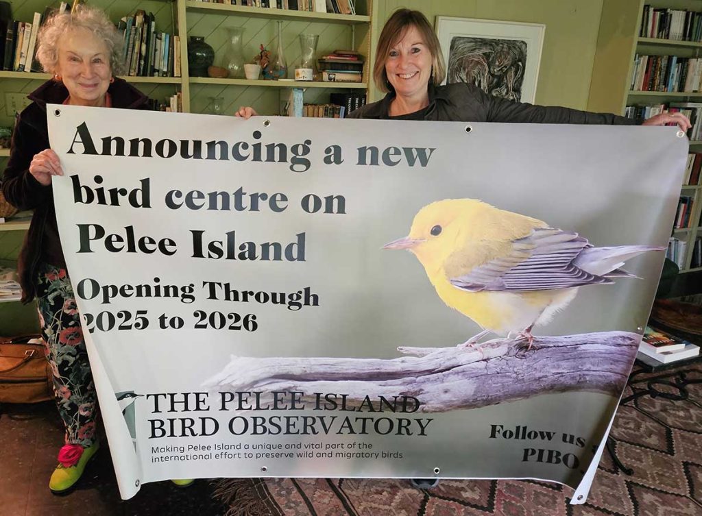 PIBO Bird Centre Announcement - Margaret Attwood and Deb Egan